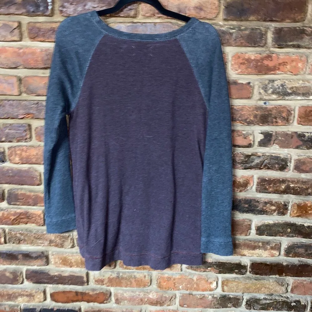 Lou & Grey Zip-Front Color Block Pullover Sweater Women's Size Small - Image 5