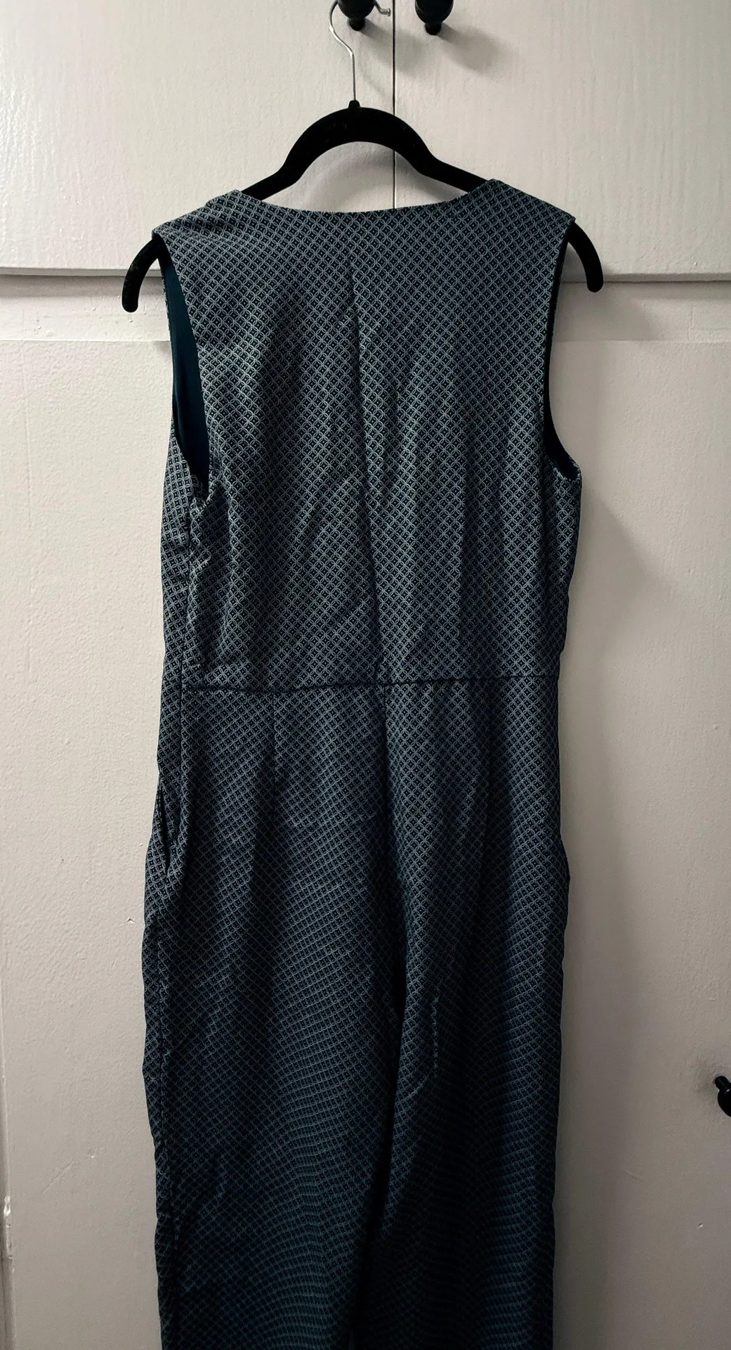 Navy V-Neck Jumpsuit - Image 4