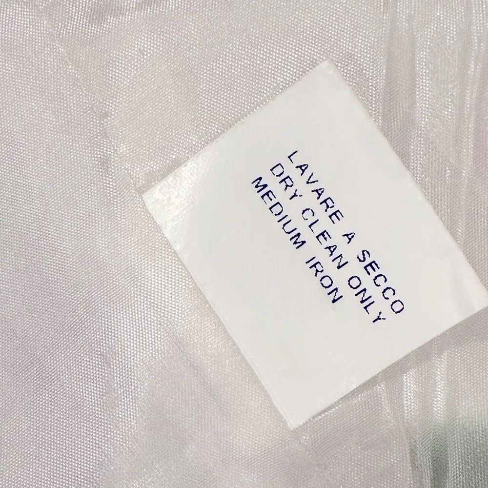 BIELLA COLLEZIONI LINEN MARIA LUISA B CROP POLKA DOT WHITE PINK BLUE BLAZER 42 Size 6 - Image 9