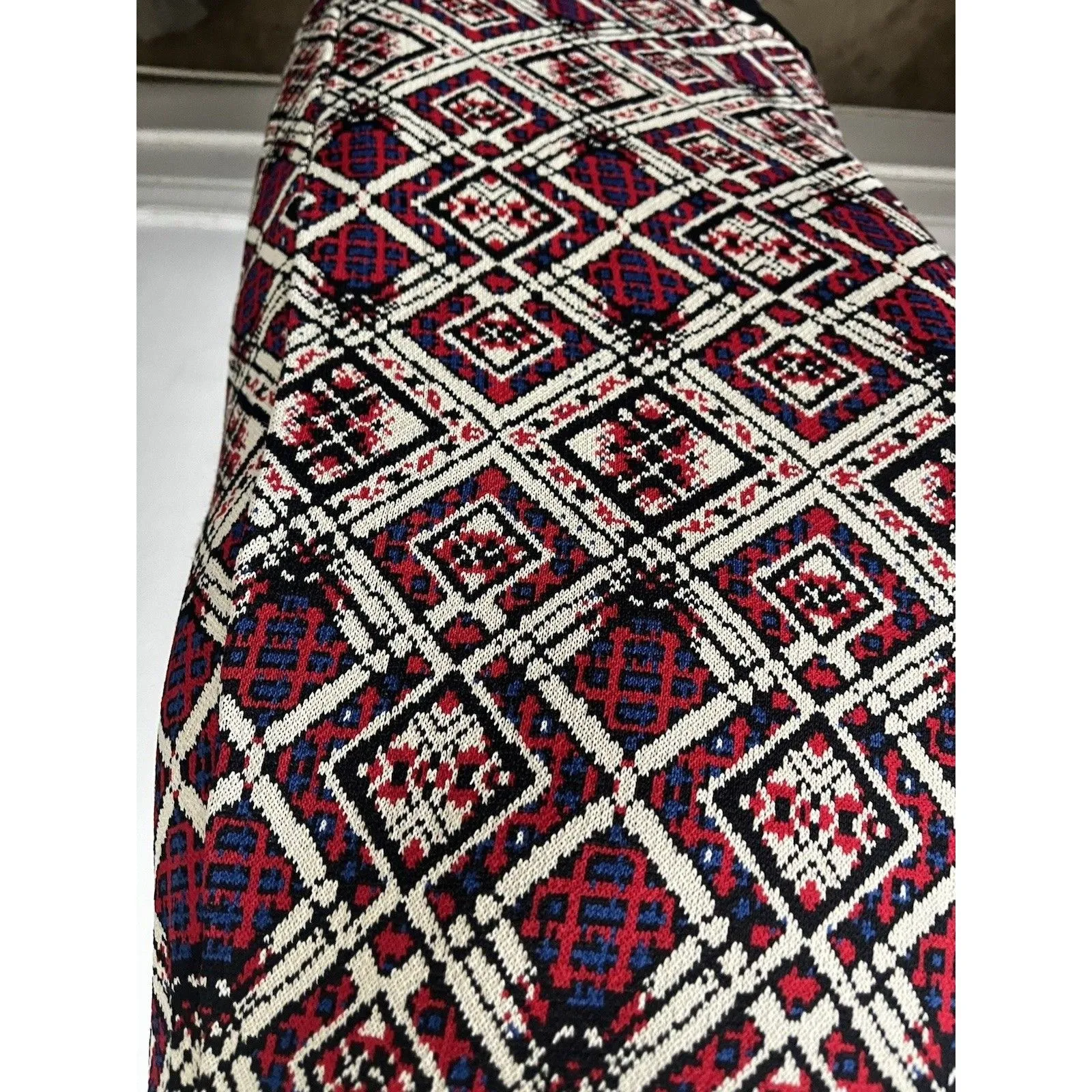 Womens Geometric Mini Dress M Sleeveless Boho Western Native Aztec Ranch bodycon Size M - Image 5