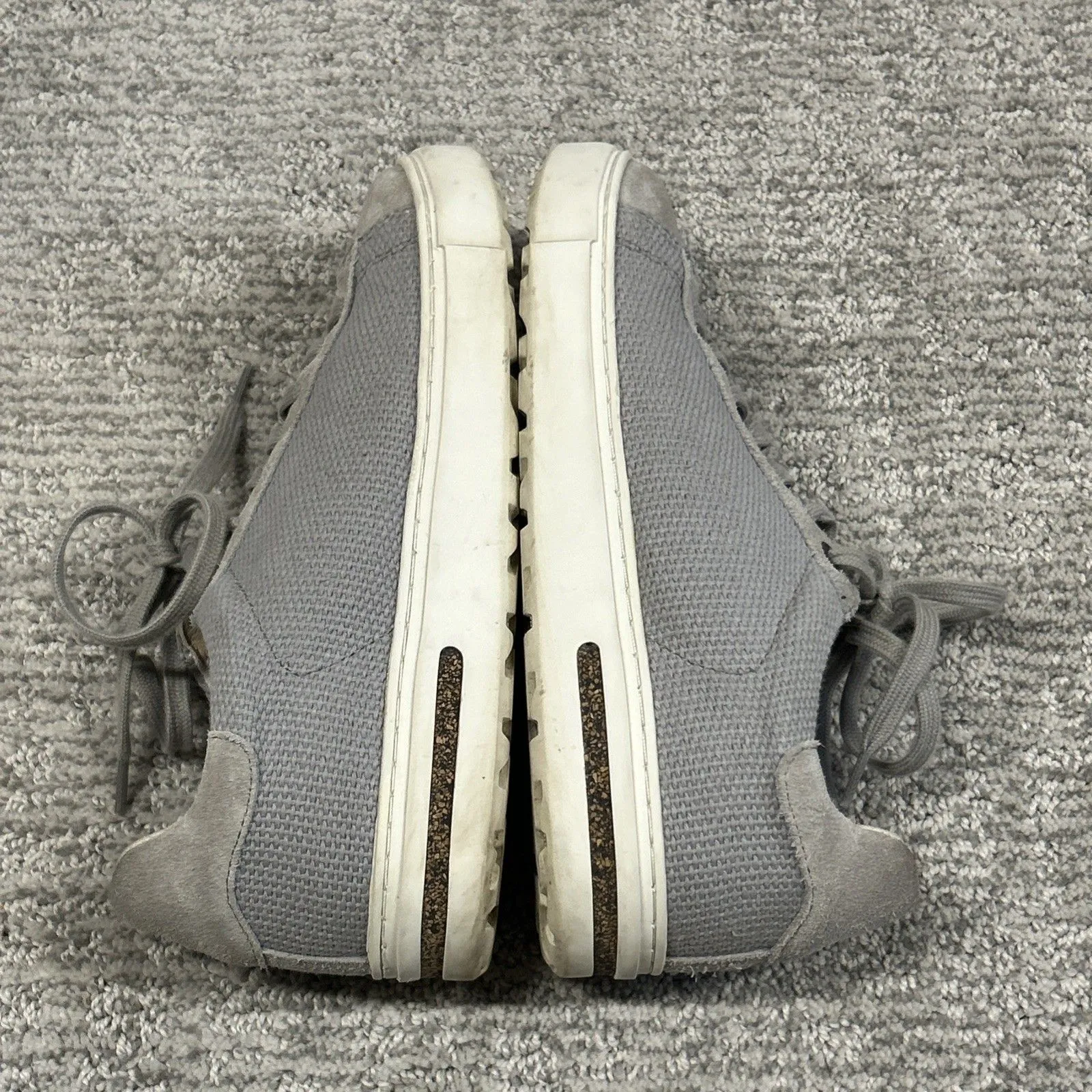 Birkenstock Bend Low Canvas Shoes Womens 6.5 7 Suede Whale Gray Sneaker EU 37 - Image 10