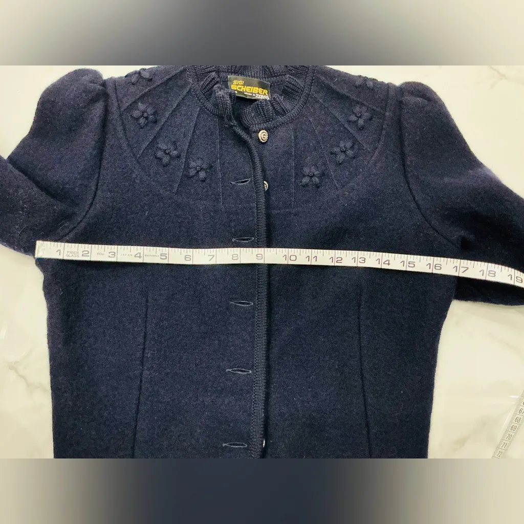 Dressy wool cardigan 🌹 Blue Size undefined - Image 10