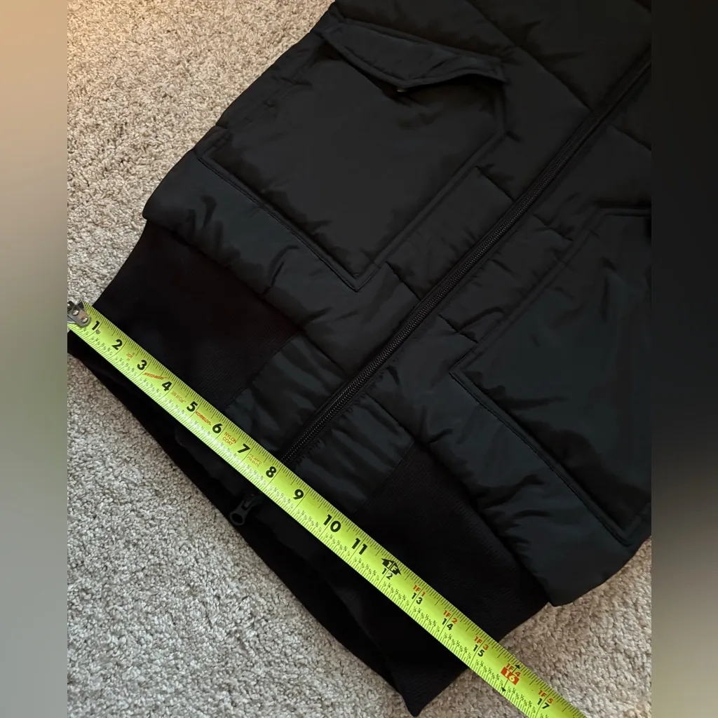 Adidas puffer hooded Jacket coat 40 years celebrating slim fit p2p 20” women M - Image 9