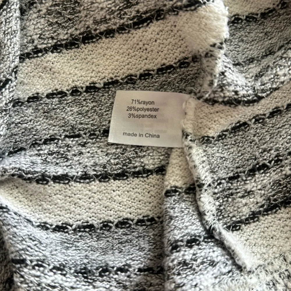 LANE BRYANT STRIPED DUSTER SWEATER Sz: 1X - Image 6