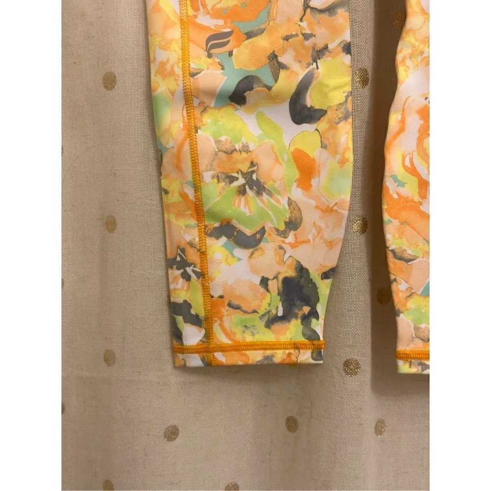 Fabletics - Define PowerHold High-Waisted 7/8 Legging - small/Painted Marigold - Image 9