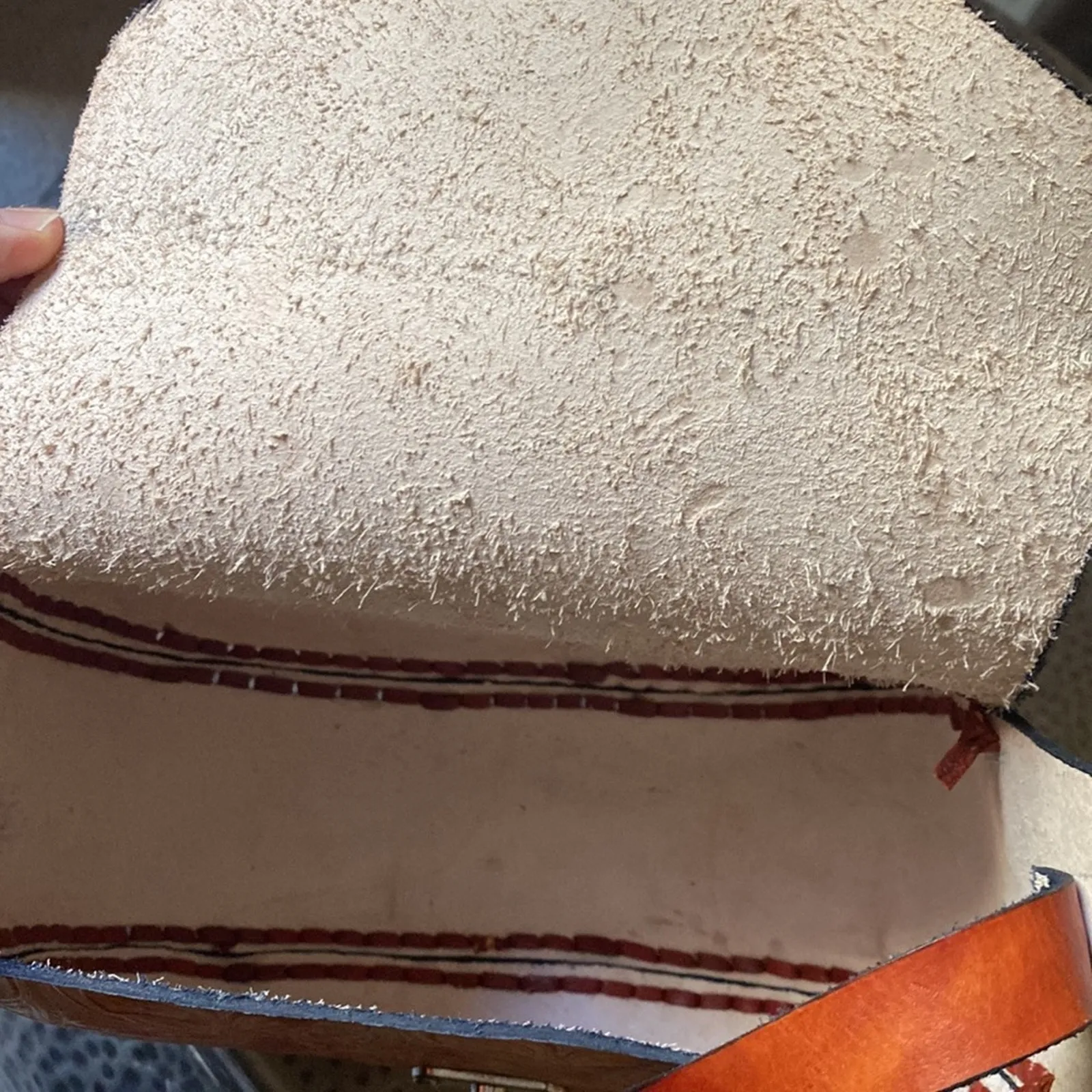 Genuine Leather Tooled Crossbody Purse Mexico - Image 6