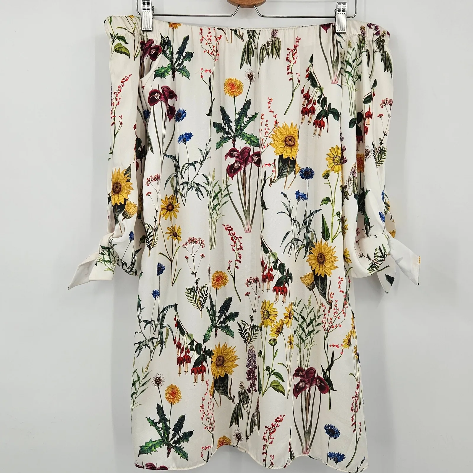 NWT Anthropologie Bailey 44 Women's Botanical Off The Shoulder‎ Dress Size MP - Image 7