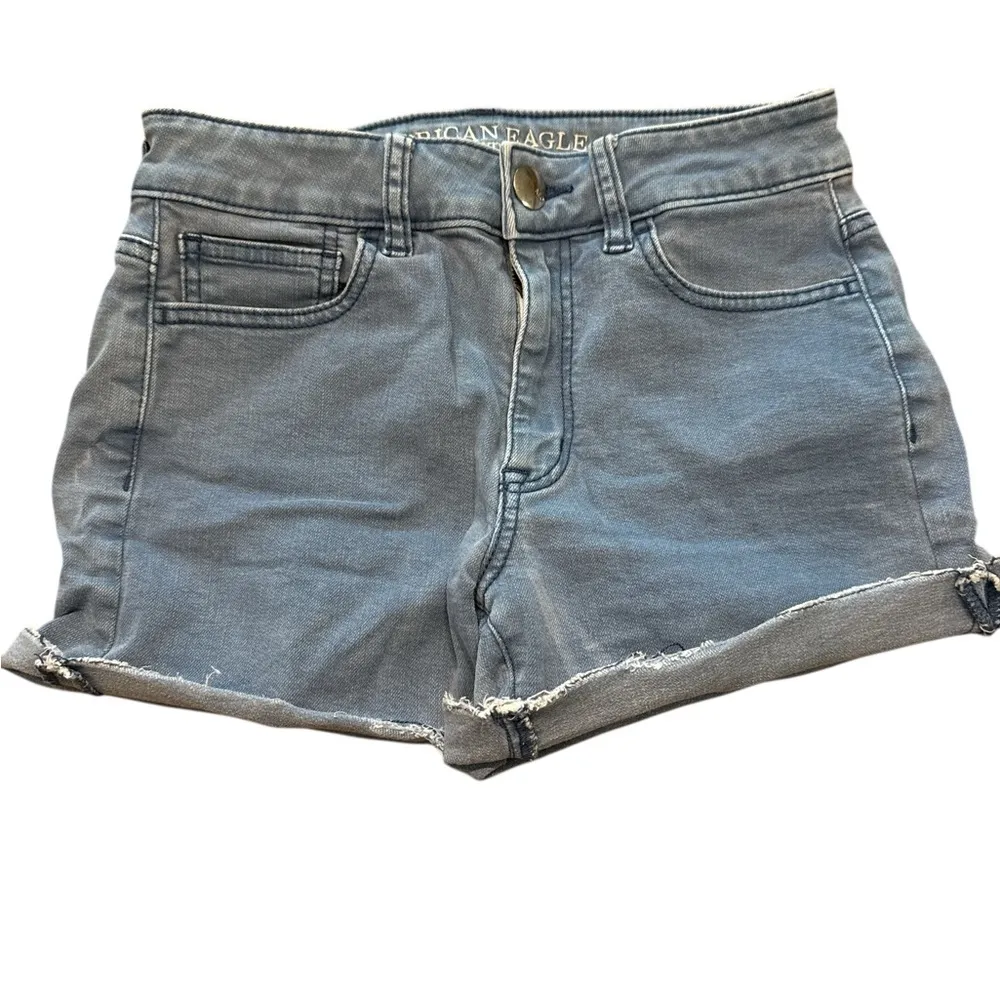 American Eagle Outfitters Women's Highrise Denim Shorts - Image 3