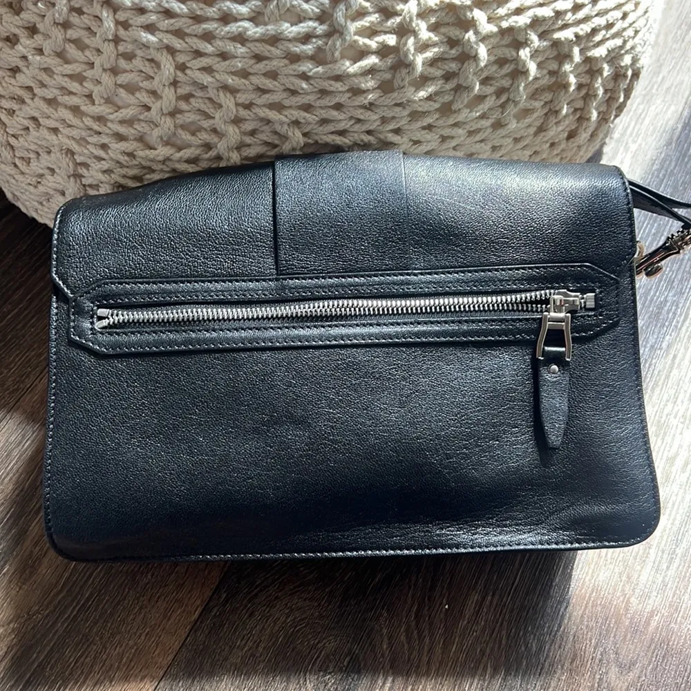 Versace Black Leather Stardust Shoulder Bag - Image 2