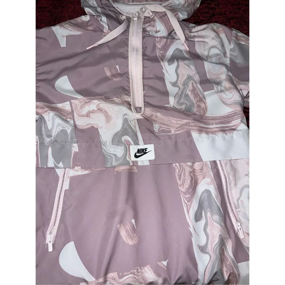 Women’s NIKE Half Zip Windbreaker Jacket SMALL - Image 2