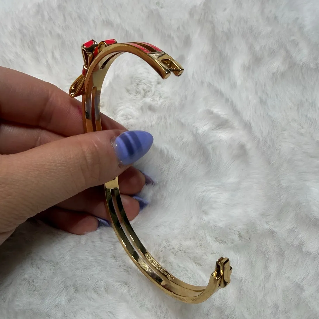 Kate Spade New York Enamel Bow Bangle Bracelet - Image 5