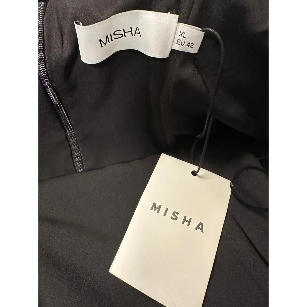 Revolve Misha Size XL 14 16 NWT Jemma Black Strapless Cocktail Dress LBD Classic - Image 7