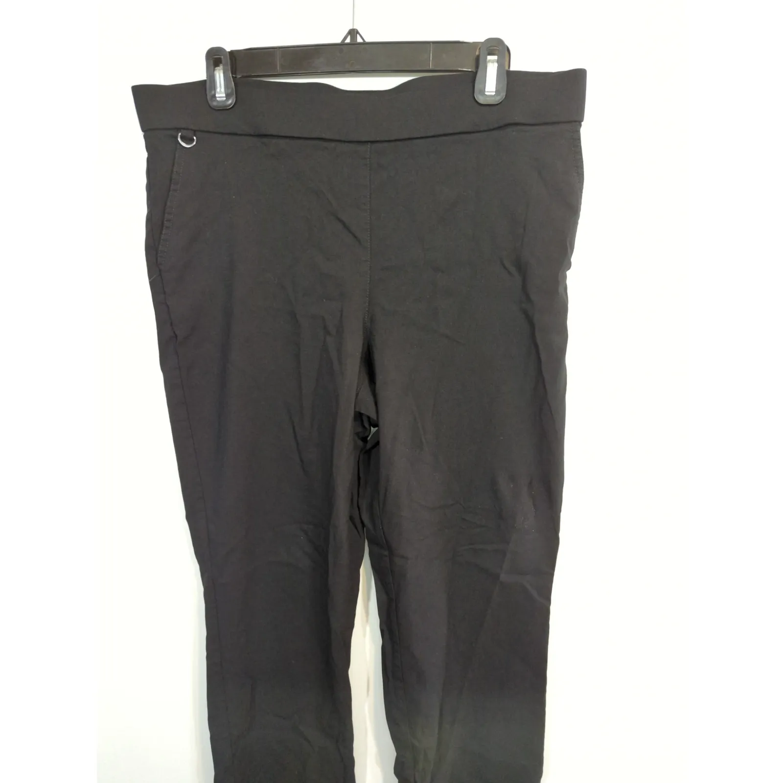 Fundamental Things Black High Waist Pull On Pants Womens Size 14P Skinny Stretch - Image 2