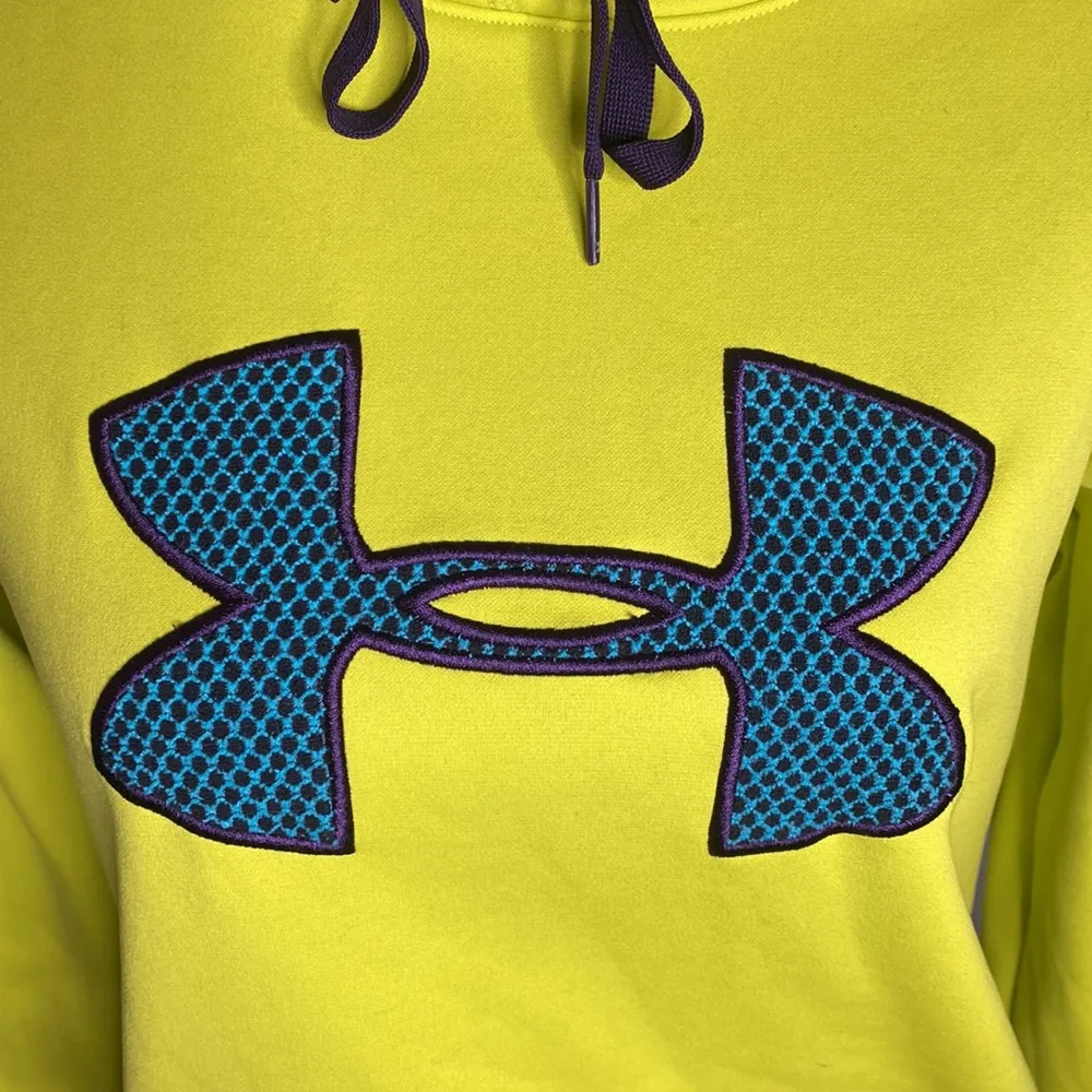 Under Armour Storm semifitted fleece lined hoodie with quilted textured logo S - Image 6
