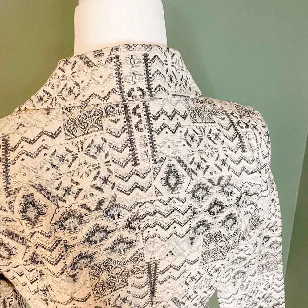 NEW with tags Capulet Metallic Tribal Print Moto Jacket Medium, MSRP $249 - Image 8