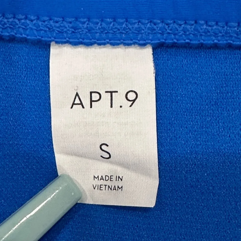 APT.9 High Waisted Bikini Bottoms Cross Over Royal Blue Small Vacay Beach Summer - Image 5