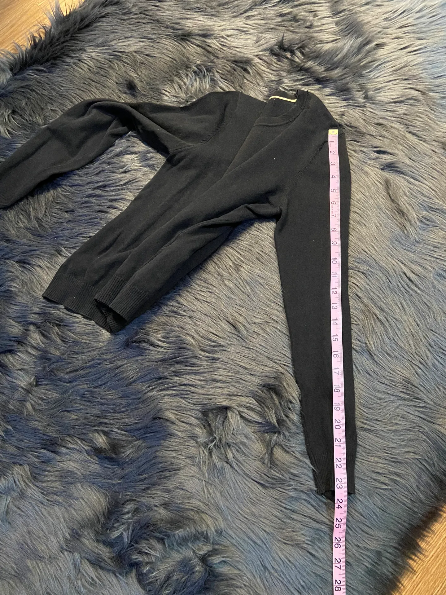 black long sleeve round neck sweater - Image 7