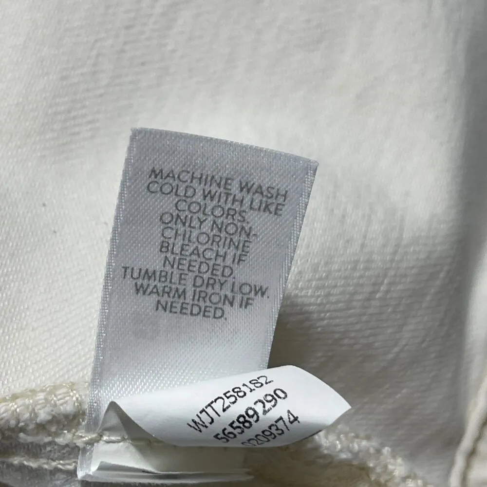 J.Jill Modern Utility Jacket Natural Cream Button Size L Petite LP - Image 7