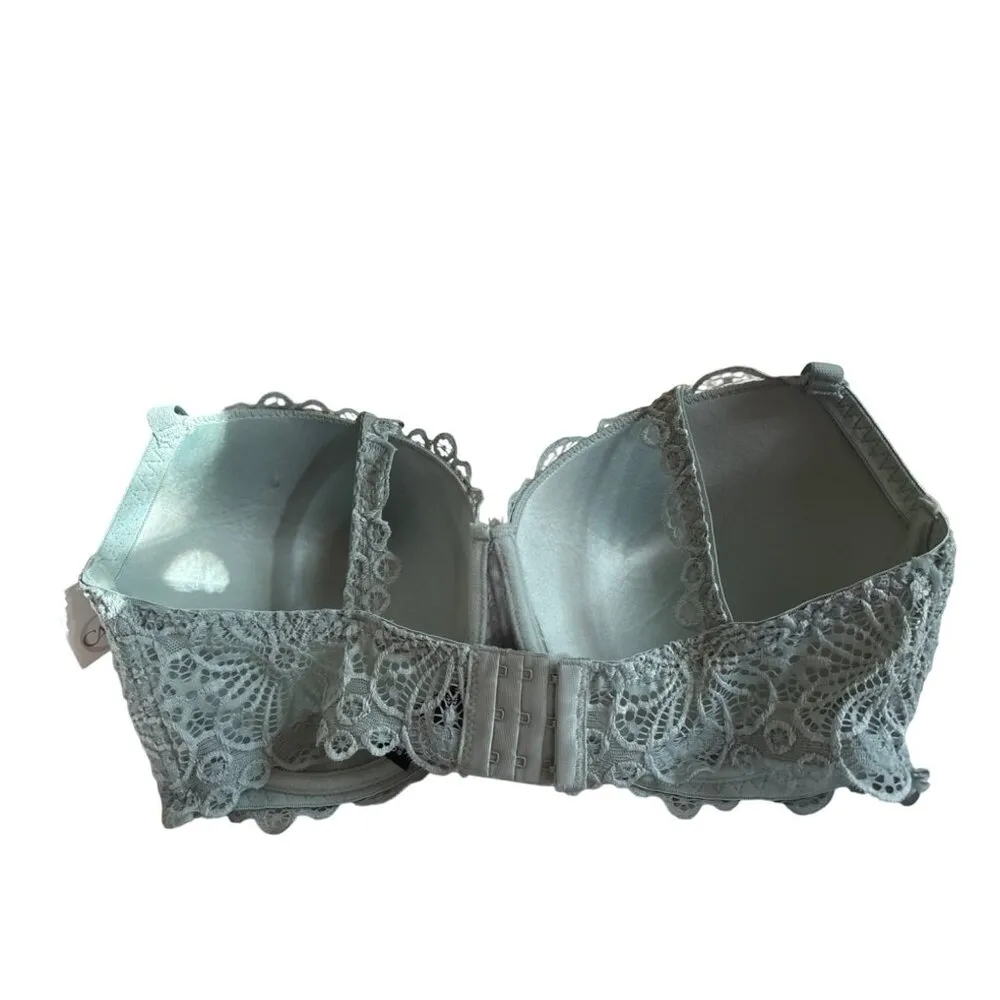 Cato Women's Bra Plus Green Lace Mesh Plus Size 42D Lightly Padded Underwire NWT - Image 5