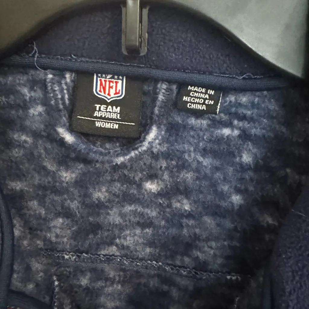 NFL Team Apparel Denver Broncos Womens Full Zip Up Fleece Jacket Size Large - Image 6