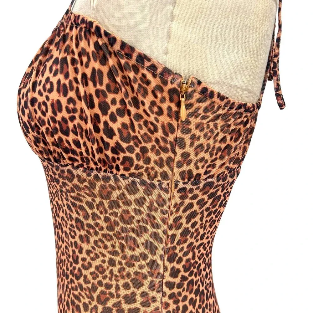 Tiger Mist Mona Leopard Print‎ Mini Dress Size Small - Image 9