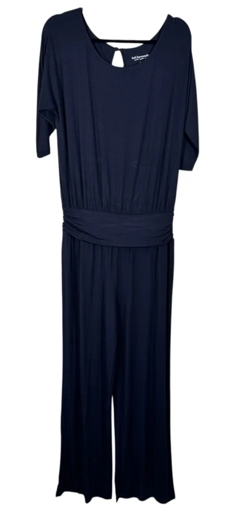 Soft Surroundings Black Wide Leg Jumpsuit Womens S Jersey Knit Fall Comfortable - Image 1