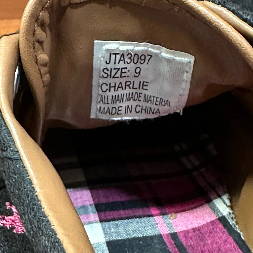 U.S. Polo Assn. Women's Black Sneakers with Pink Trim - Image 7