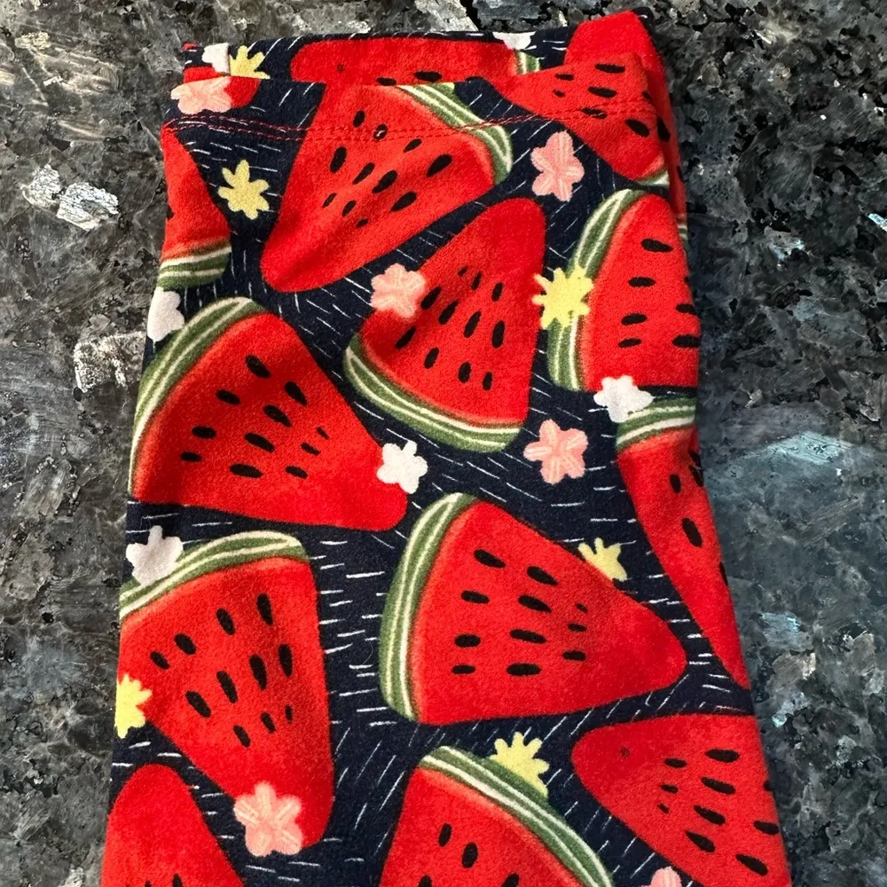 LuLaRoe Watermelon Print Leggings Women’s Plus Size T/C Tall & Curvy 1X NWOT - Image 3
