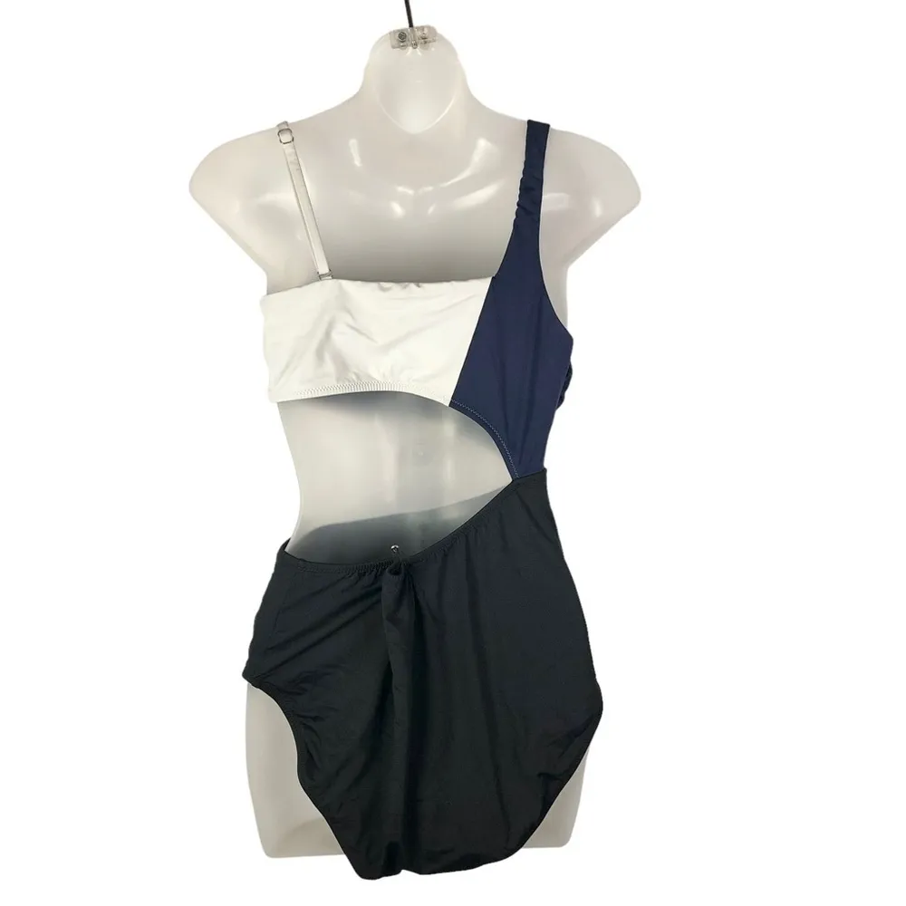 Athleta  Mod Block Cut Out One Piece Swimsuit M - Image 3