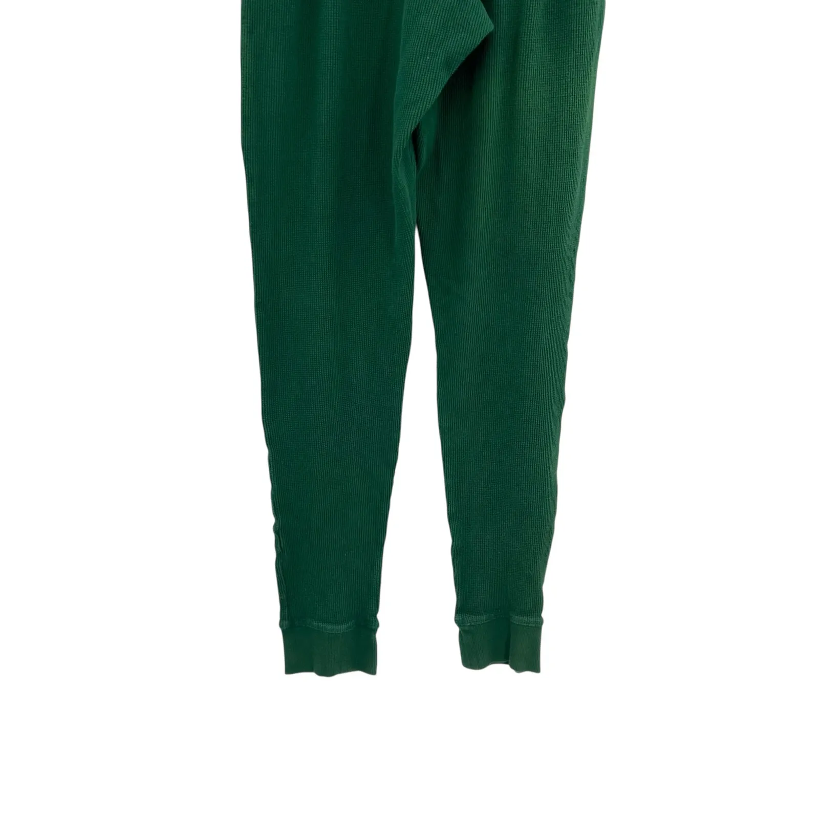 Donni Thermal Henley Sweatpants Joggers Loungewear Hunter Green Size Small - Image 9