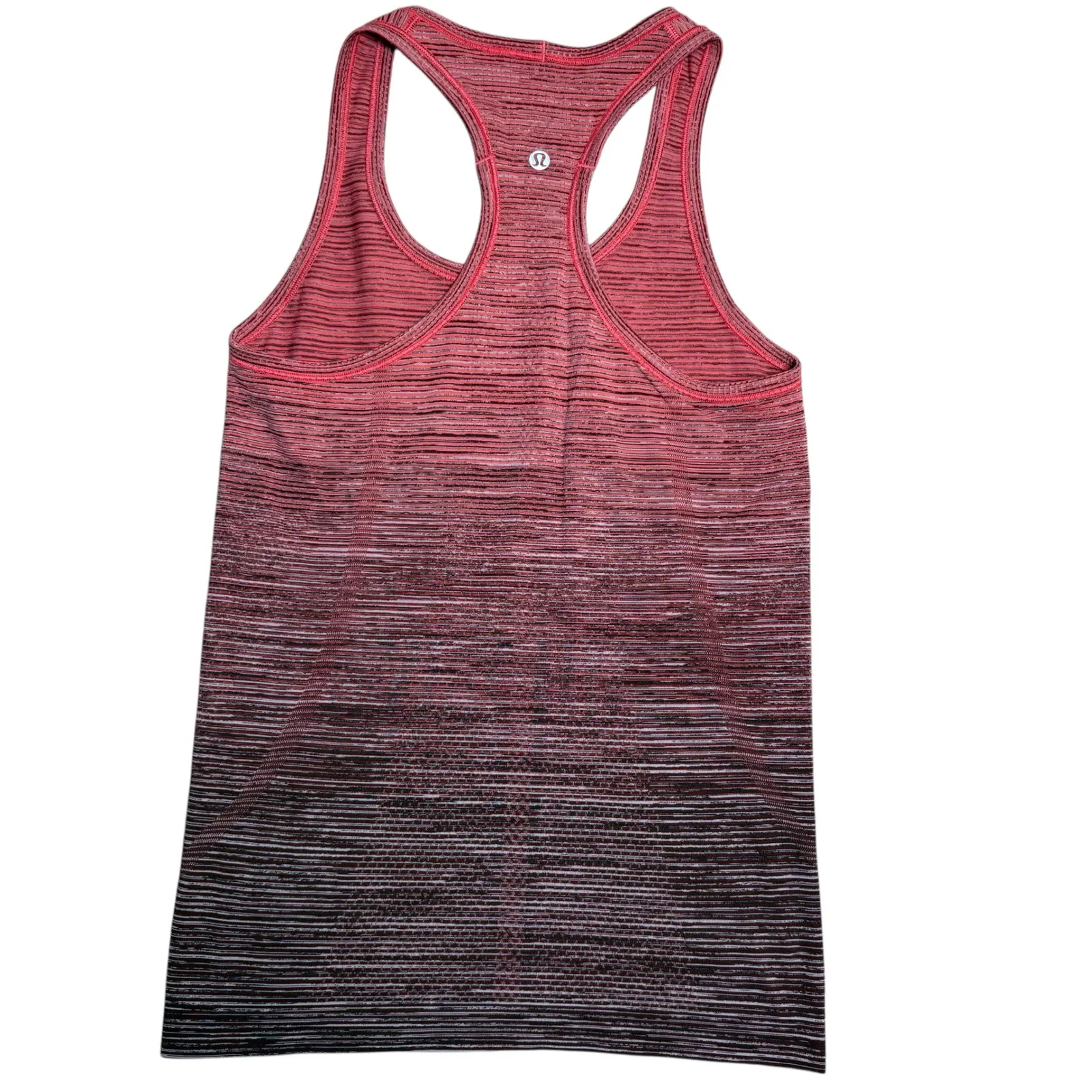 Lululemon Swiftly Tech 2.0 Racerback Tank Top Women's Ombre Red Black Activewear - Image 6