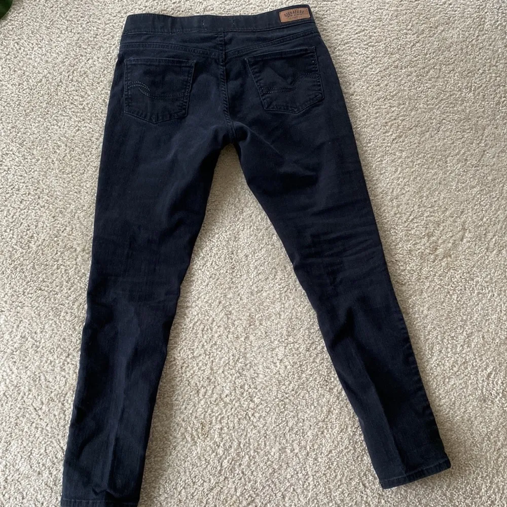 Black Levi’s mid rise skinny pull on jeans - Image 5