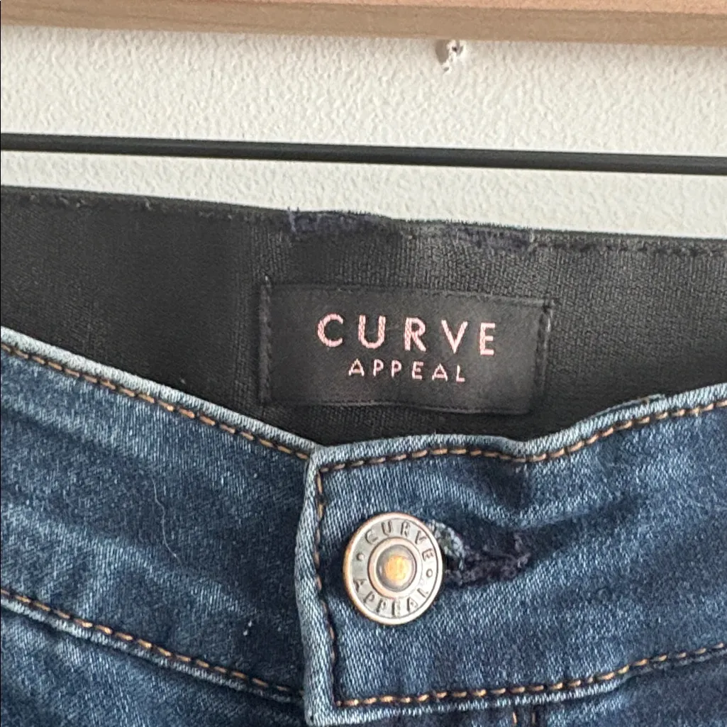 Dark Blue Curve Appeal Jeans Size 10 - Image 4