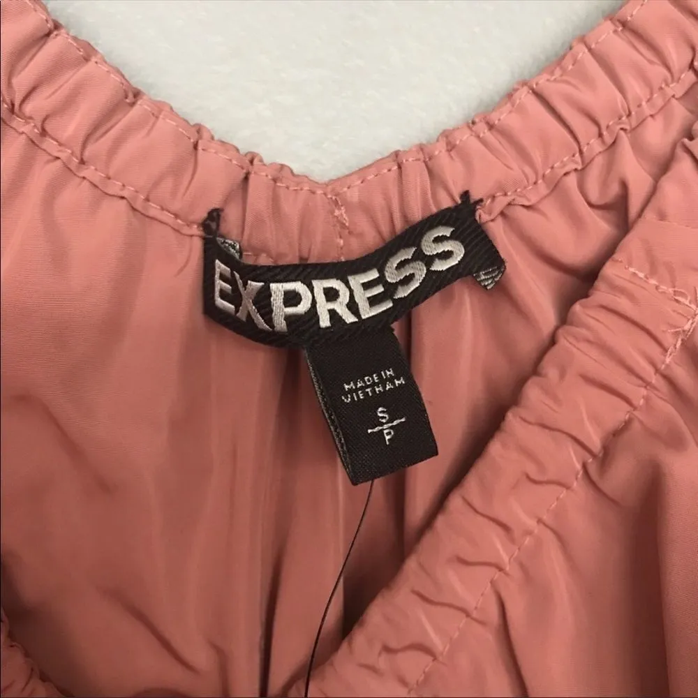 EXPRESS ✨  Peach Ruffle V Neck Top✨ - Image 5