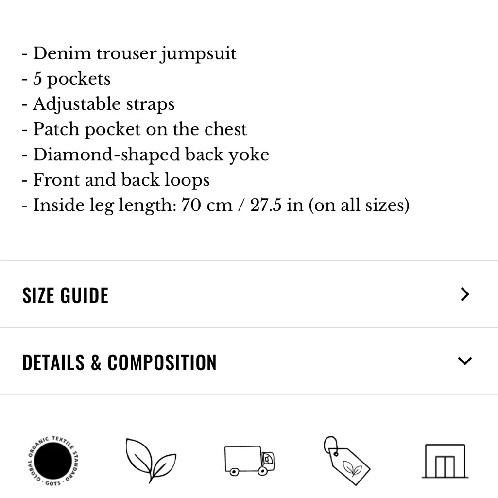 Sezane soline overalls in blue - Image 8