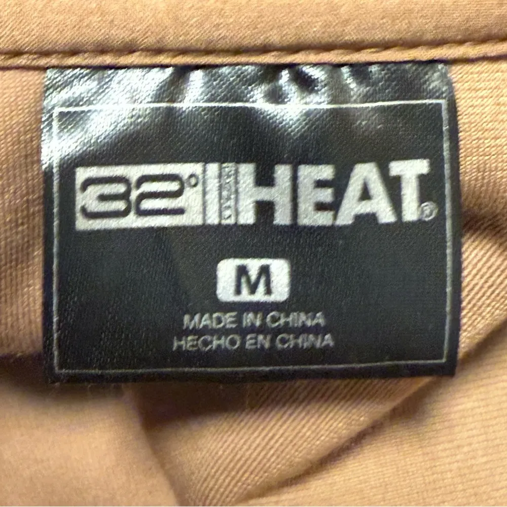 32 Degrees Heat Midweight Snap Arctic Fleece Pullover Wood Smoke Brown Medium - Image 7