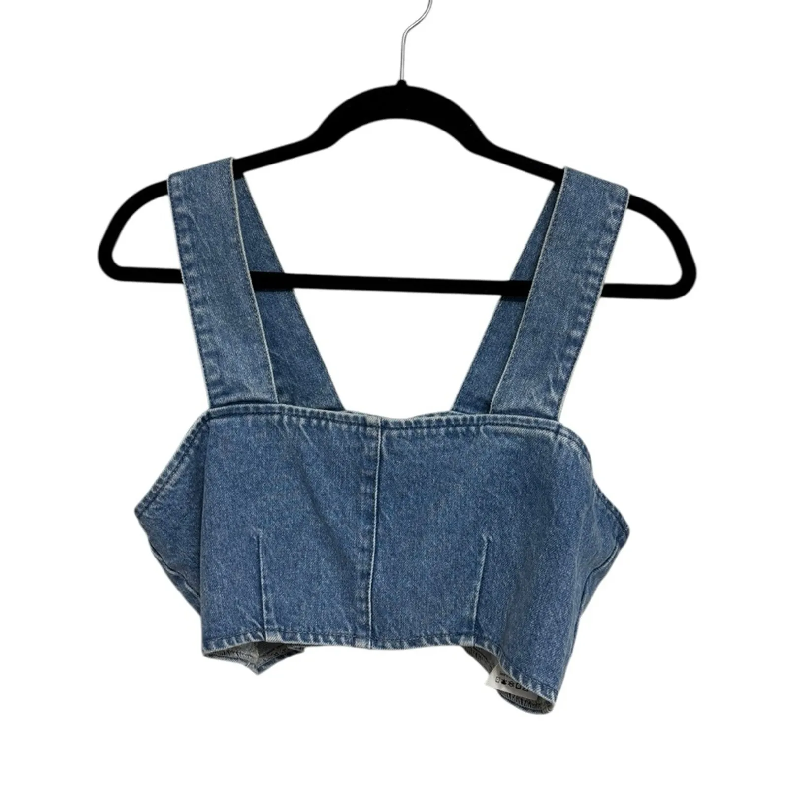 Triarchy x Josephine Skriver Josephine Cropped Denim Top - Size L - Image 3