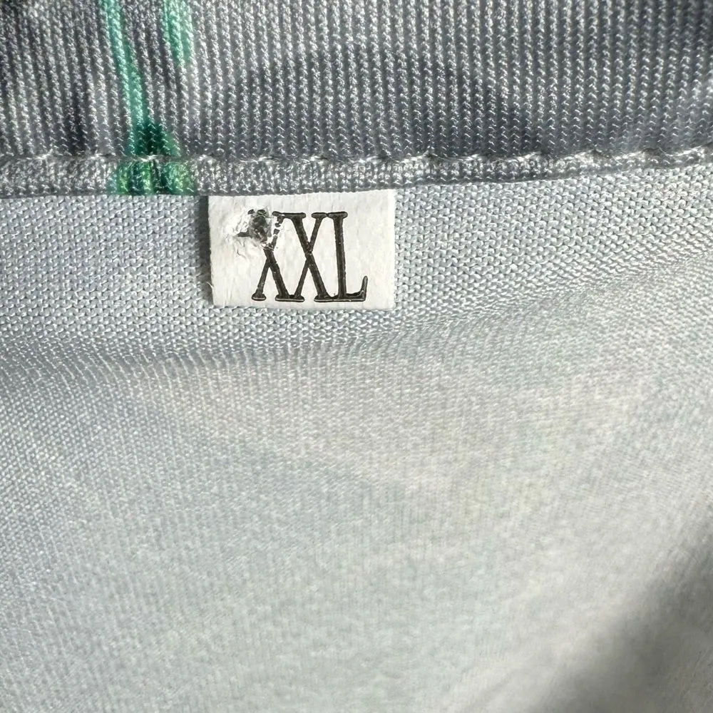 Flutter cap sleeve vneck honeysuckle and hummingbird print top size XXL Gray - Image 5