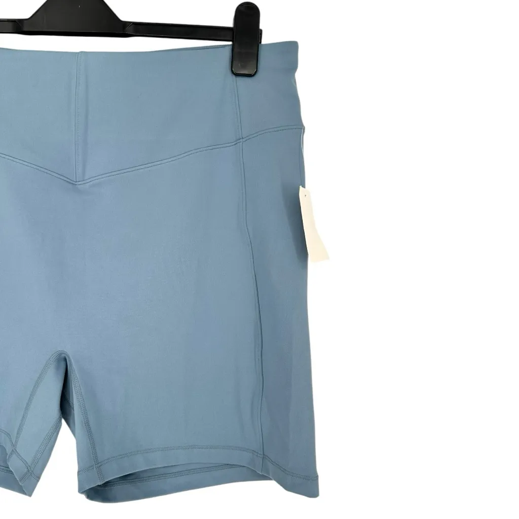 Le Ore Andria Bike Shorts in Chambray size XXL Blue Stretch NWT - Image 5