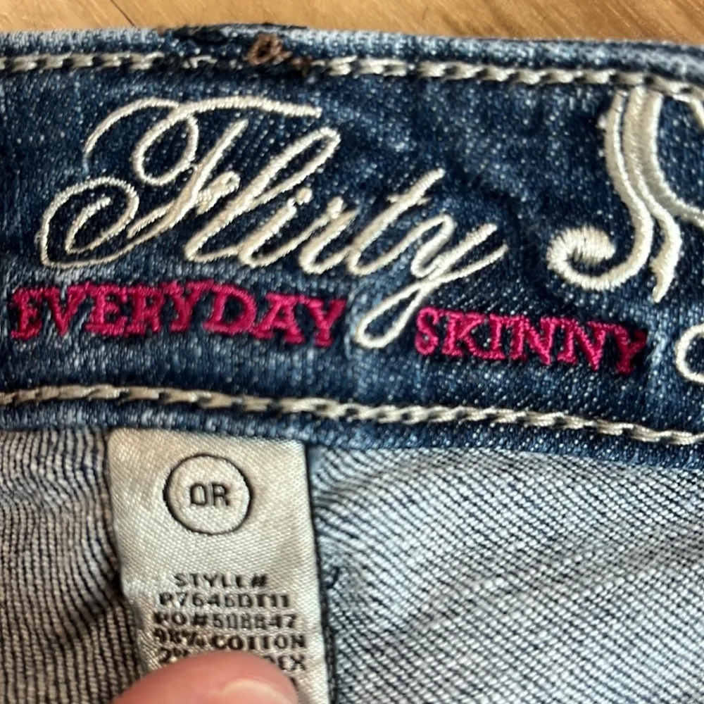 Denim Jean Boody Shorts Cutoffs Flirty Refuge Womens 0 - Image 8