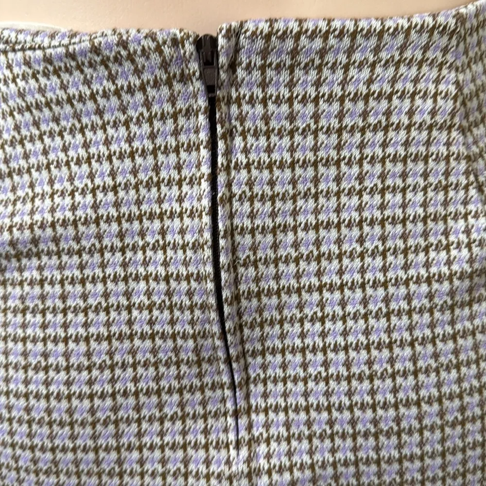 Altar’d State made in the USA Purple brown squared Mini Skirt Size MEDIUM - Image 3