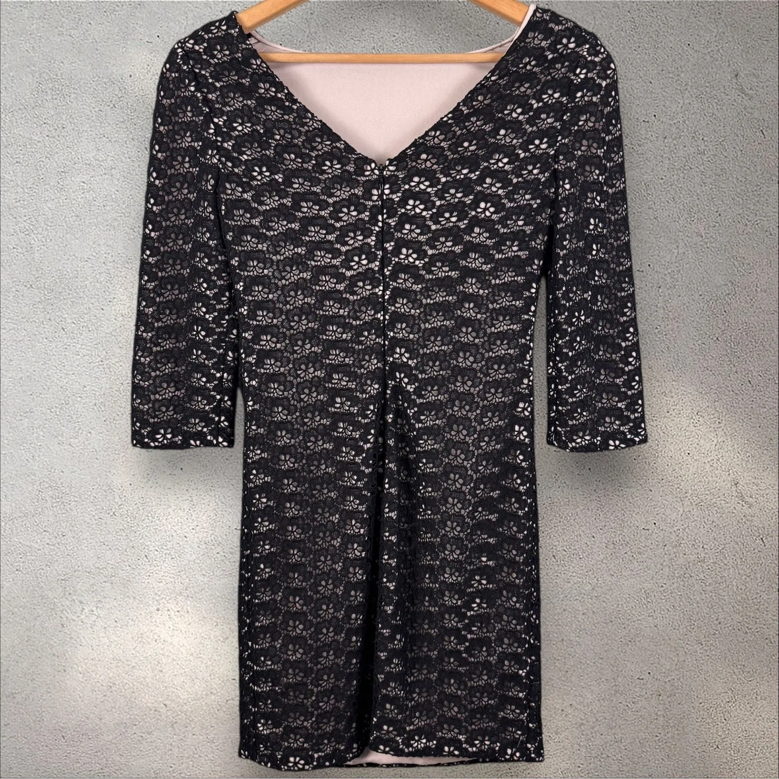 DIANE von FURSTENBERG DVF Sarita Acorn Lace Mini‎ Dress Sz 4 - Image 8