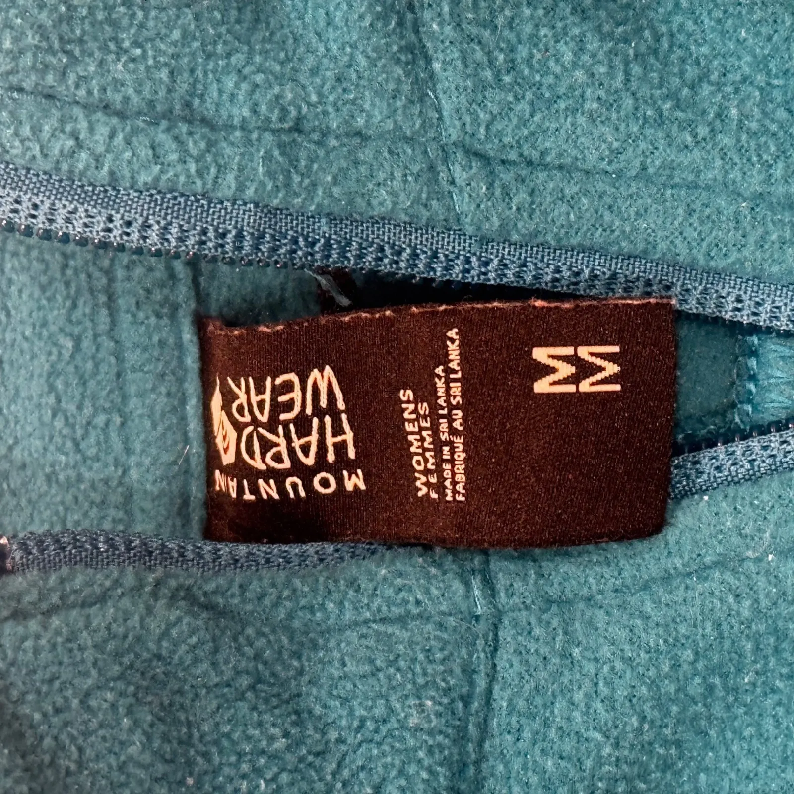 Mountain Hardwear Womens Fleece Jacket blue Teal Full Zip Polartec Size Medium - Image 4