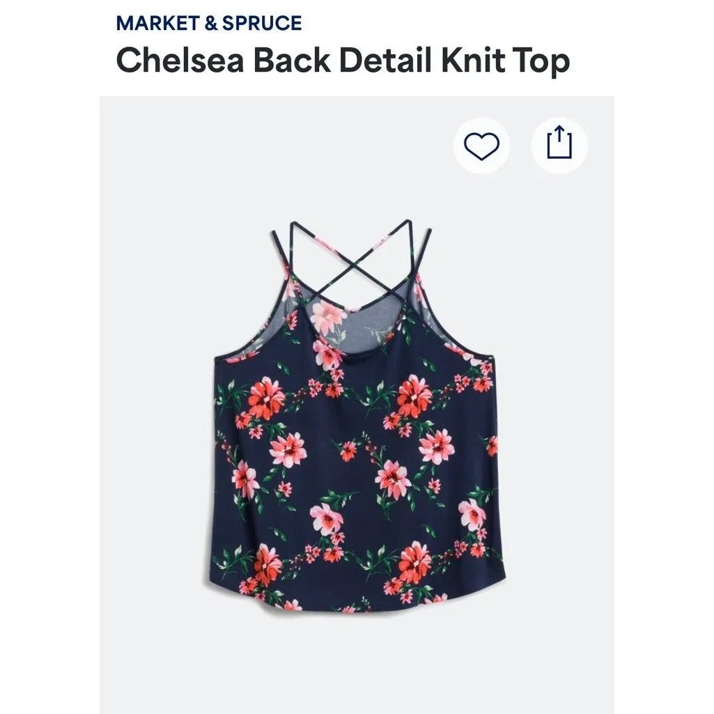 Stitch Fix Brand Strappy Blue Floral 2 Pc Tank Bundle Size 2x - Image 3