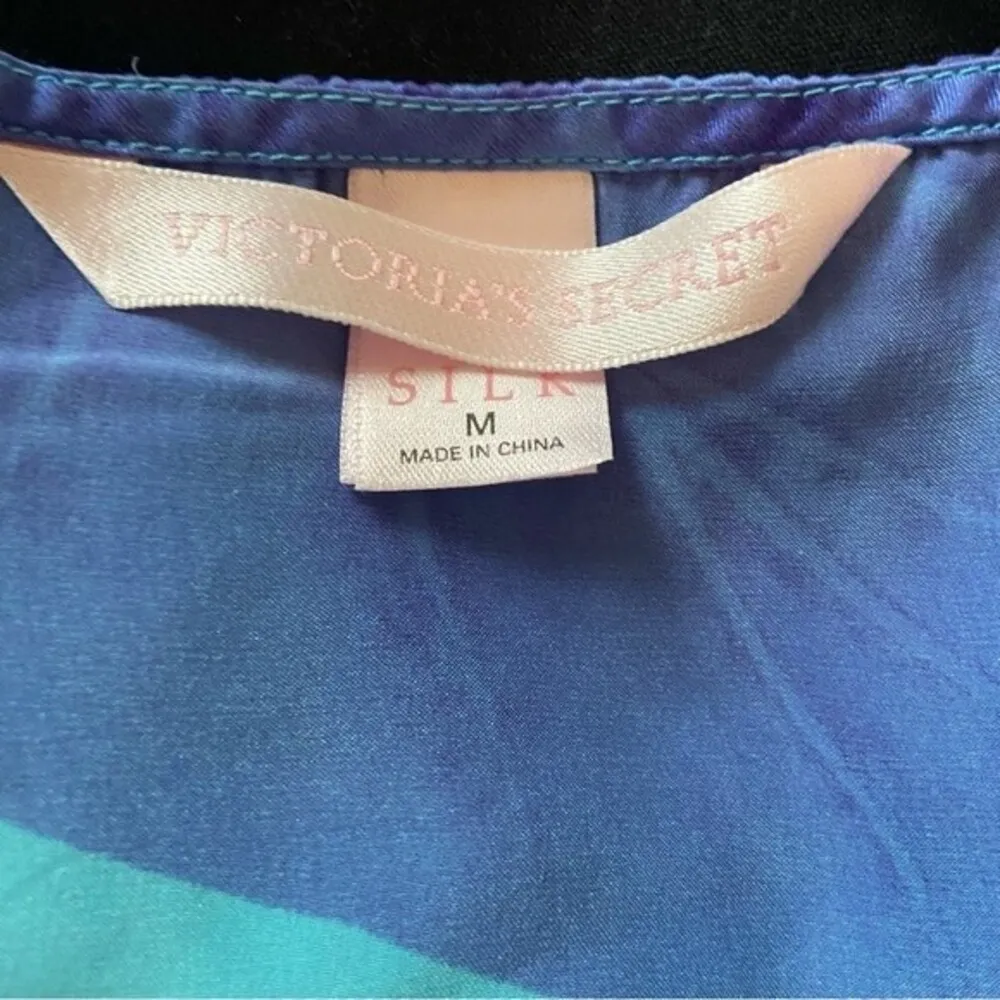 Victoria’s Secret Silk Y2K Floral Wide Flare Leg Jumpsuit Size Medium Rare - Image 10