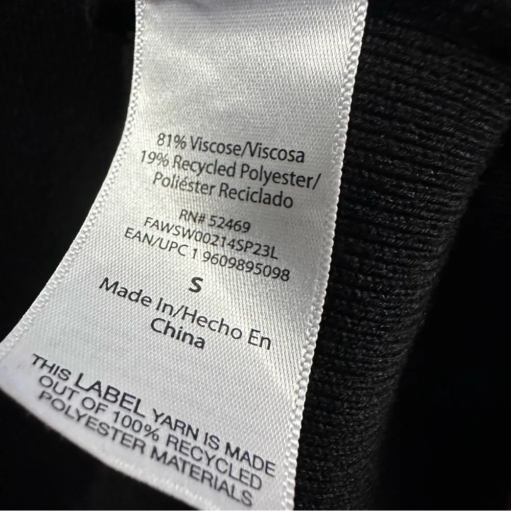 Free Assembly Black Short Sleeve Crew Neck Knit Viscose Blend Dress Womens Small - Image 10