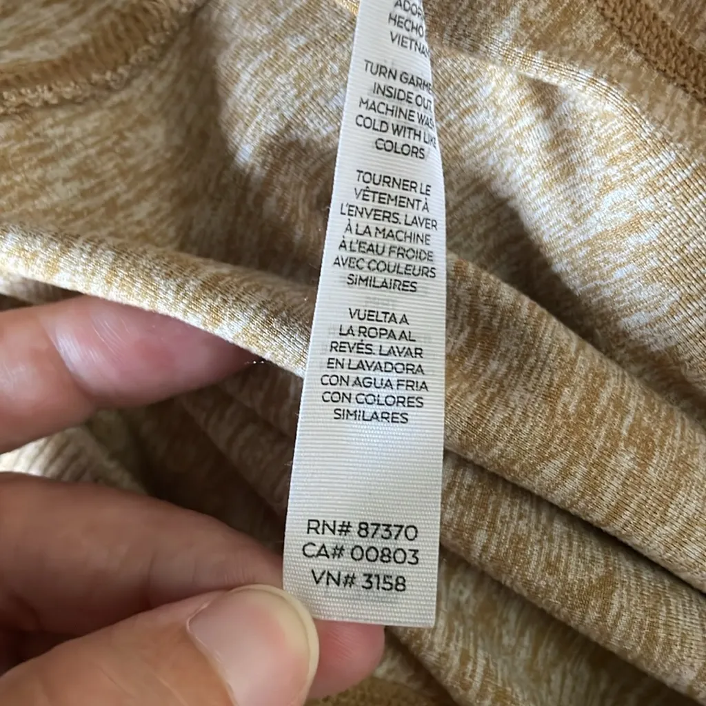 ALO YOGA Alosoft High-Waist Lounge Legging in Caramel Heather Size L - Image 14