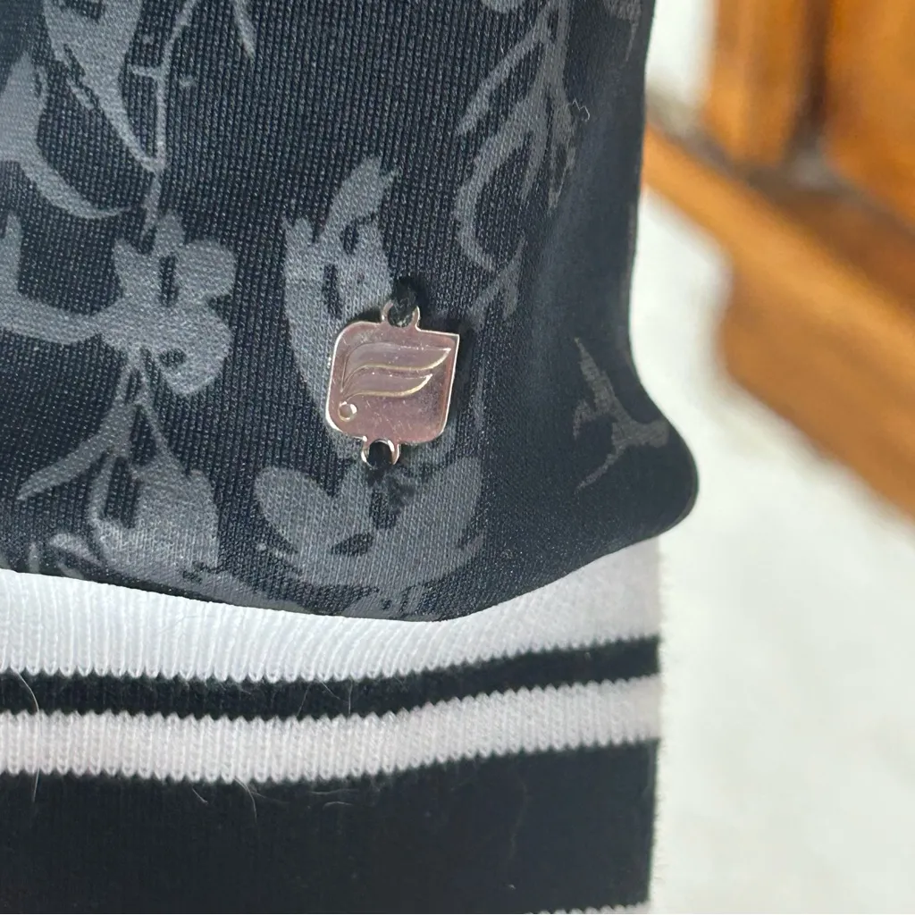 FABLETICS | Tia Bomber In Black Floral Sporty Jacket Size M - Image 9