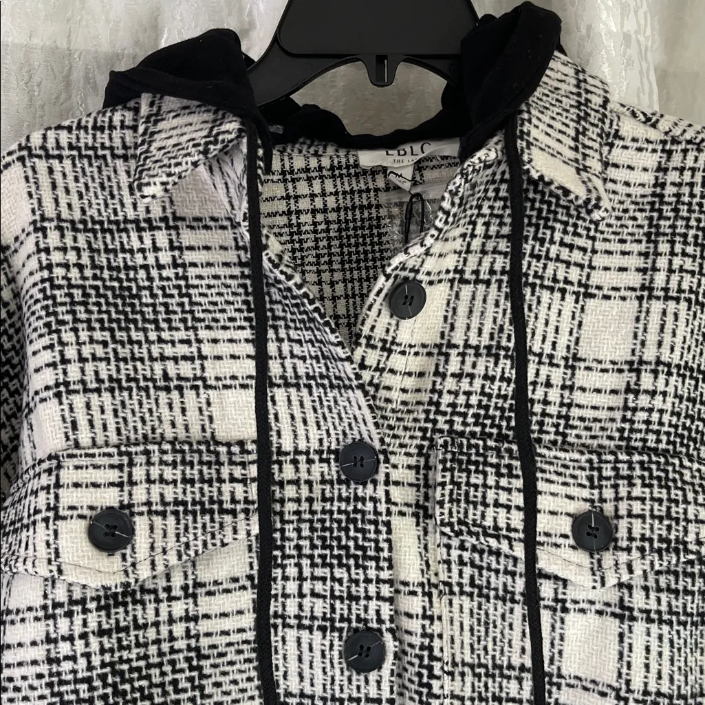 NWT! LBLC the Label Top Textured Shacket size M Black Size M - Image 3
