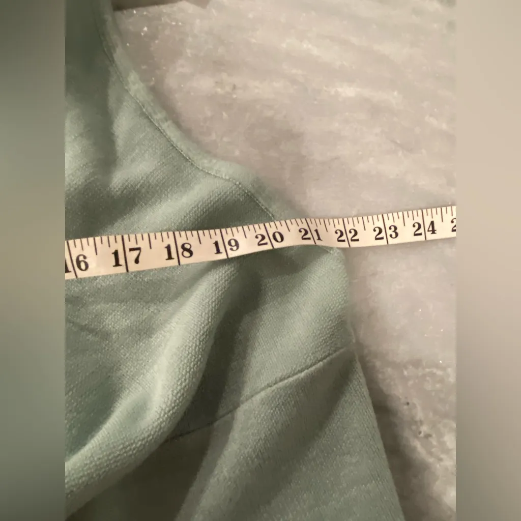 NWT Mia & Tess One Size Sage Green Shawl Collar Soft Knit Wrap Vest Duster - Image 7